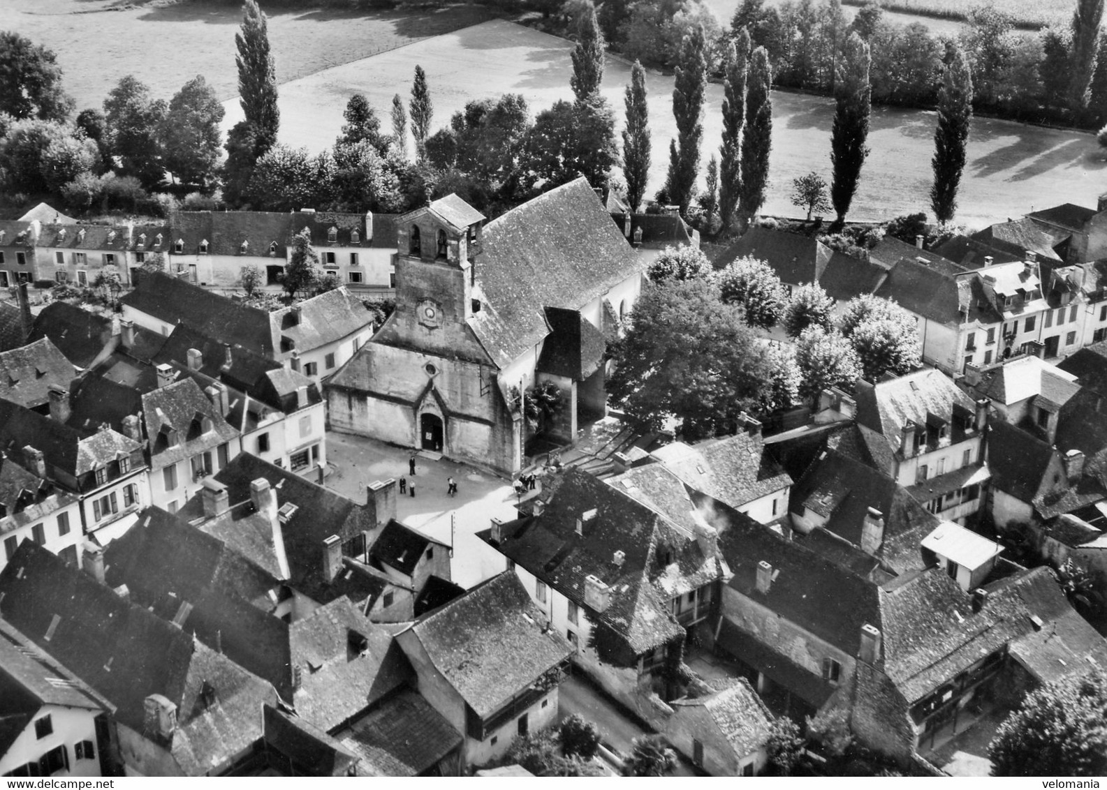 S8159 cpsm 64 Lasseube - vue aérienne