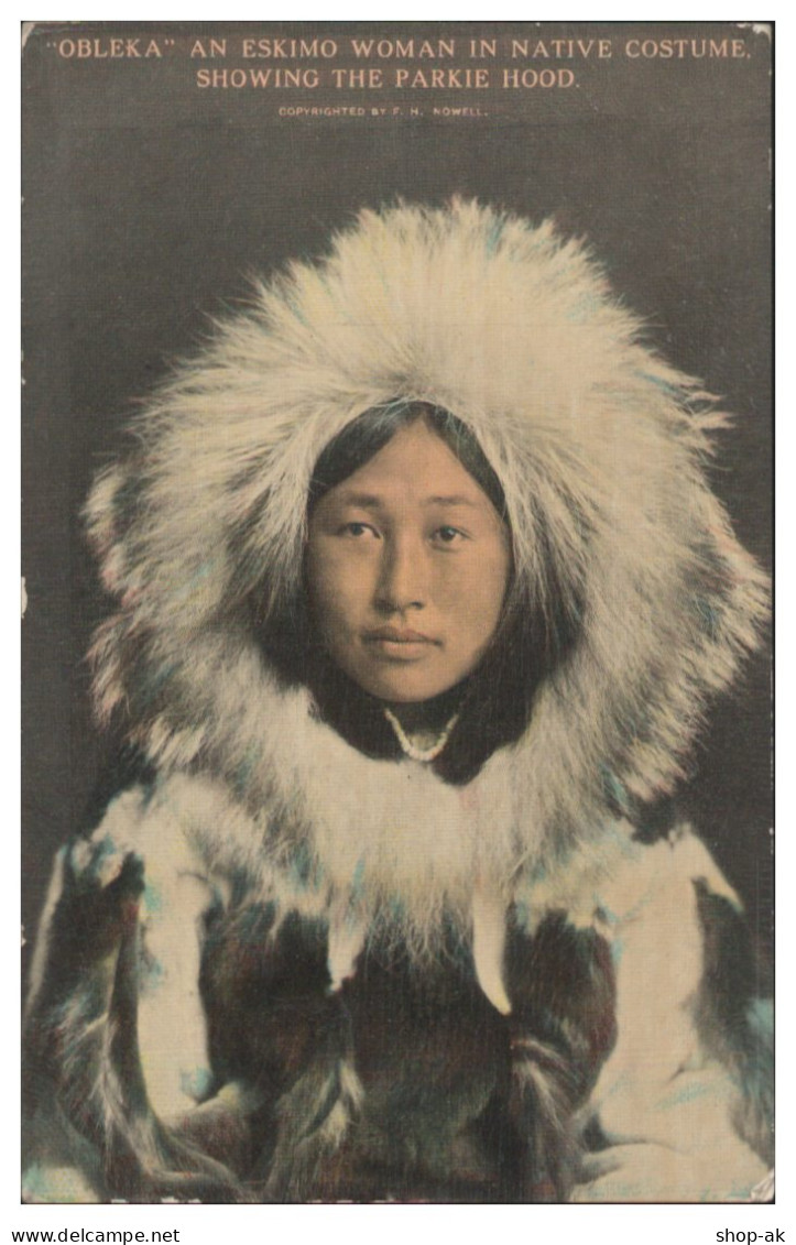 S8221/ Alaska "Obleka" Eskimo Woman AK ca.1912