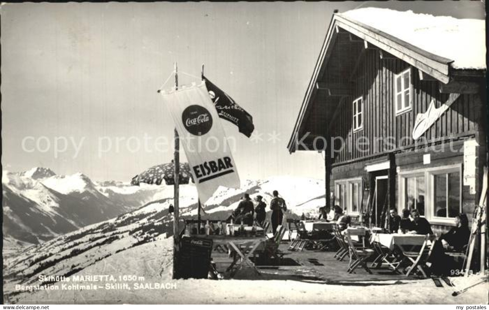 Saalbach-Hinterglemm Skihuette Marietta Bergstation Kohlmais Alpenpanorama