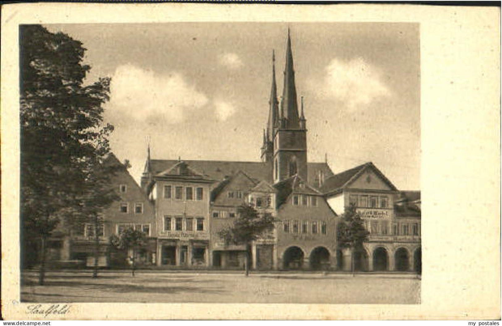 Saalfeld Saale Saalfeld Markt ungelaufen ca. 1920