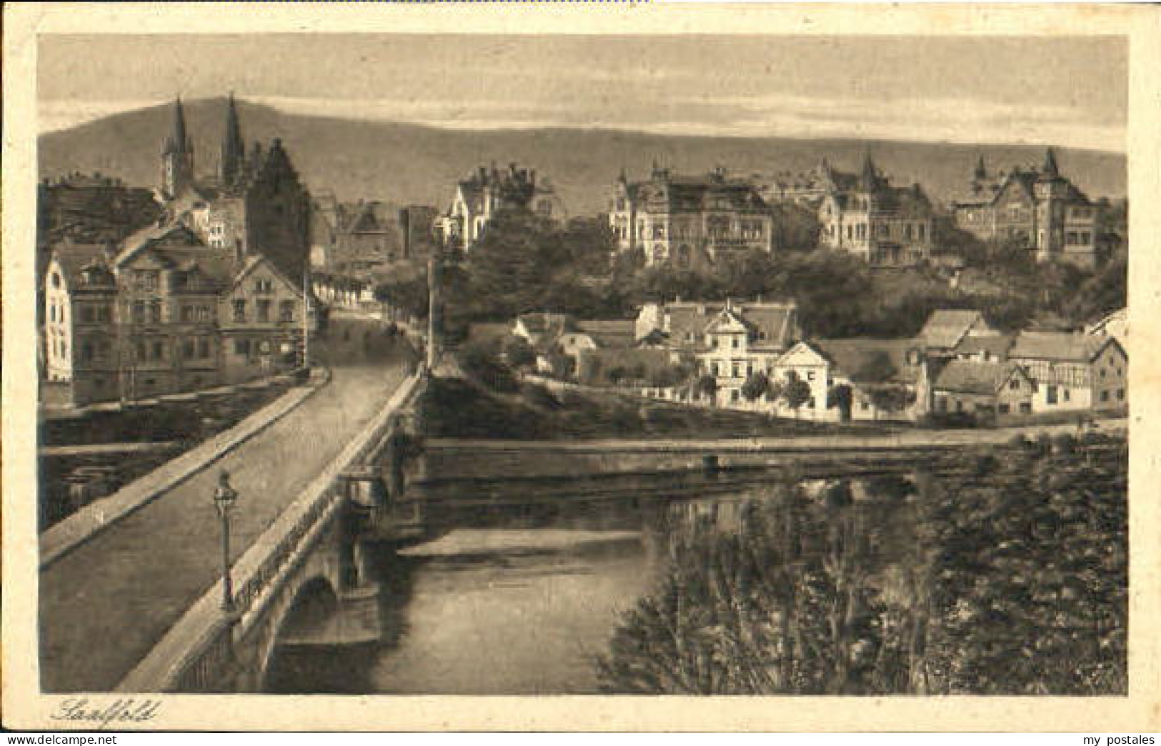 Saalfeld Saale Saalfeld  ungelaufen ca. 1920