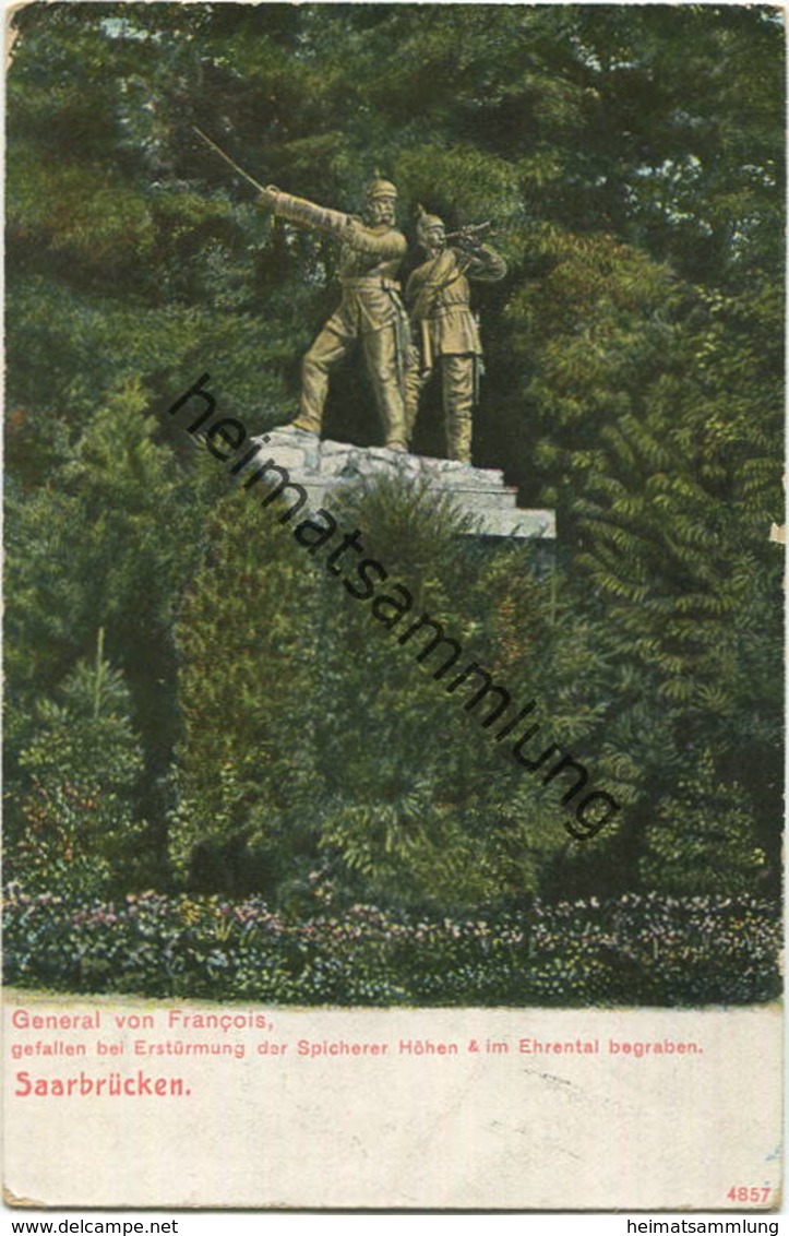 Saarbrücken - General von Francois - Verlag K. Conrath Nachf. Saarbrücken