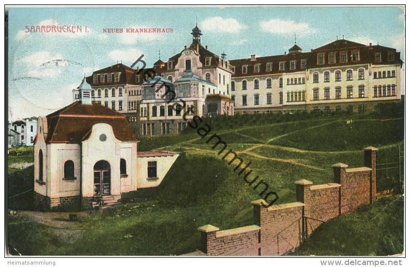 Saarbrücken - Neues Krankenhaus - Verlag Br. Goerz Beuerle Saarbrücken