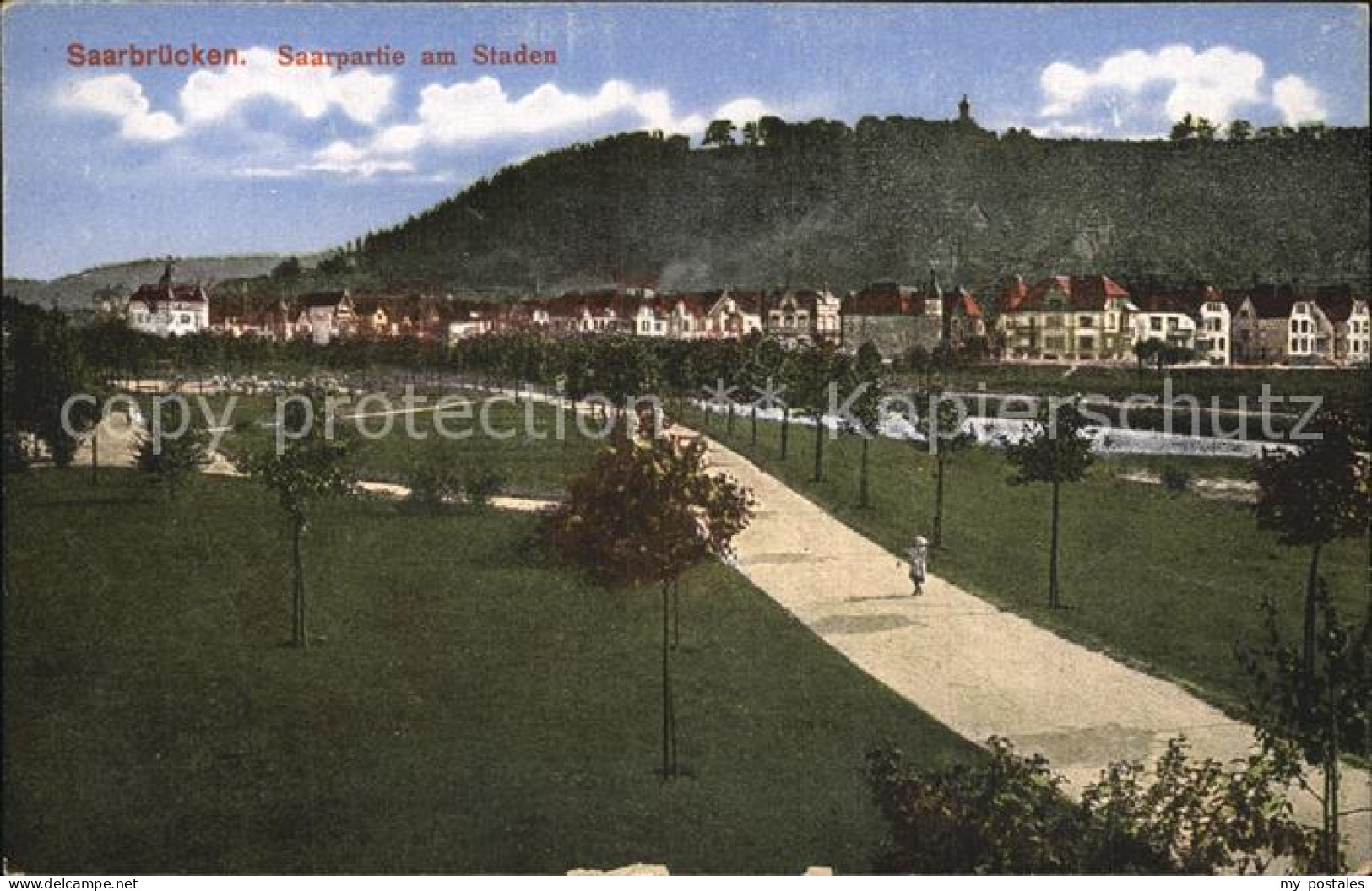 SAARBRueCKEN Saarland Saarpartie am Staden Promenade