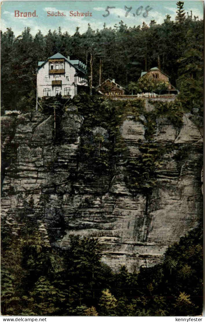 Sächs. Schweiz, Der Brand bei Hohnstein,