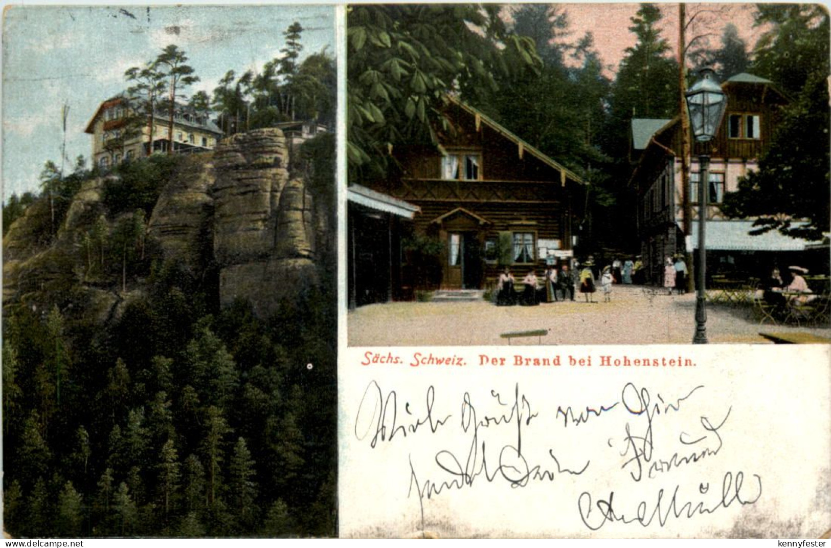 Sächs. Schweiz, Der Brand bei Hohnstein