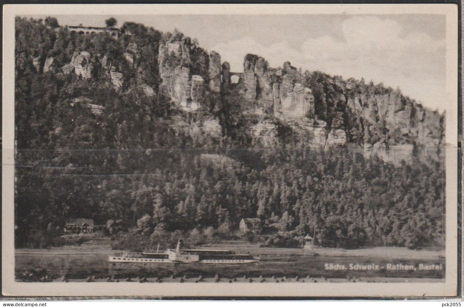 Sächs. Schweiz - RATHEN , Bastei - nicht  gelaufen ( AK 538 )