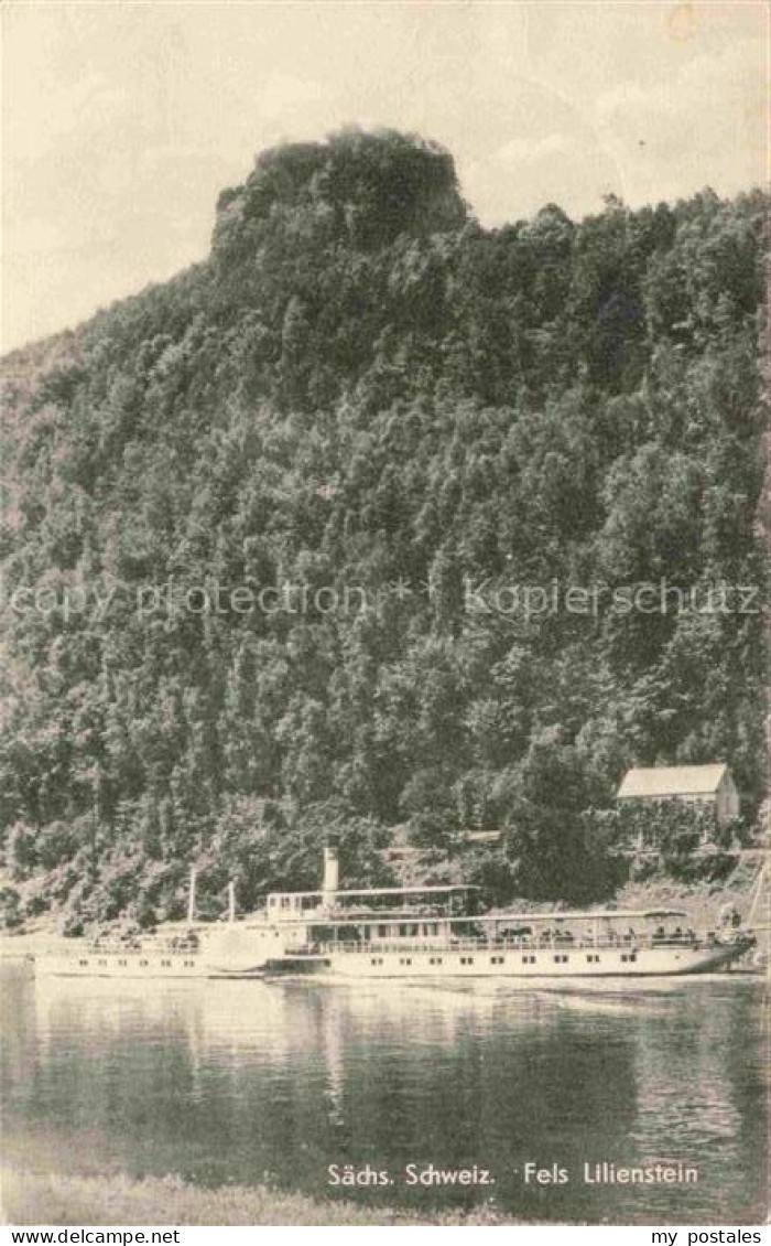 Saechsische Schweiz Fels Lilienstein