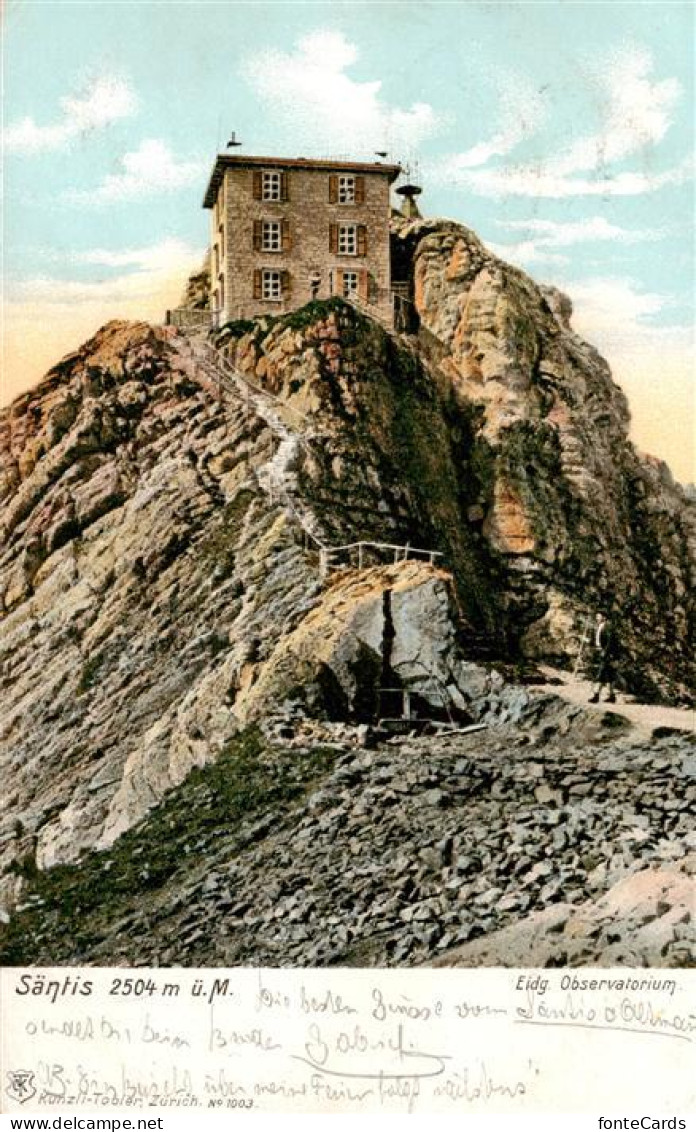 Saentis 2504m AR Hotel auf dem Hohen Saentis