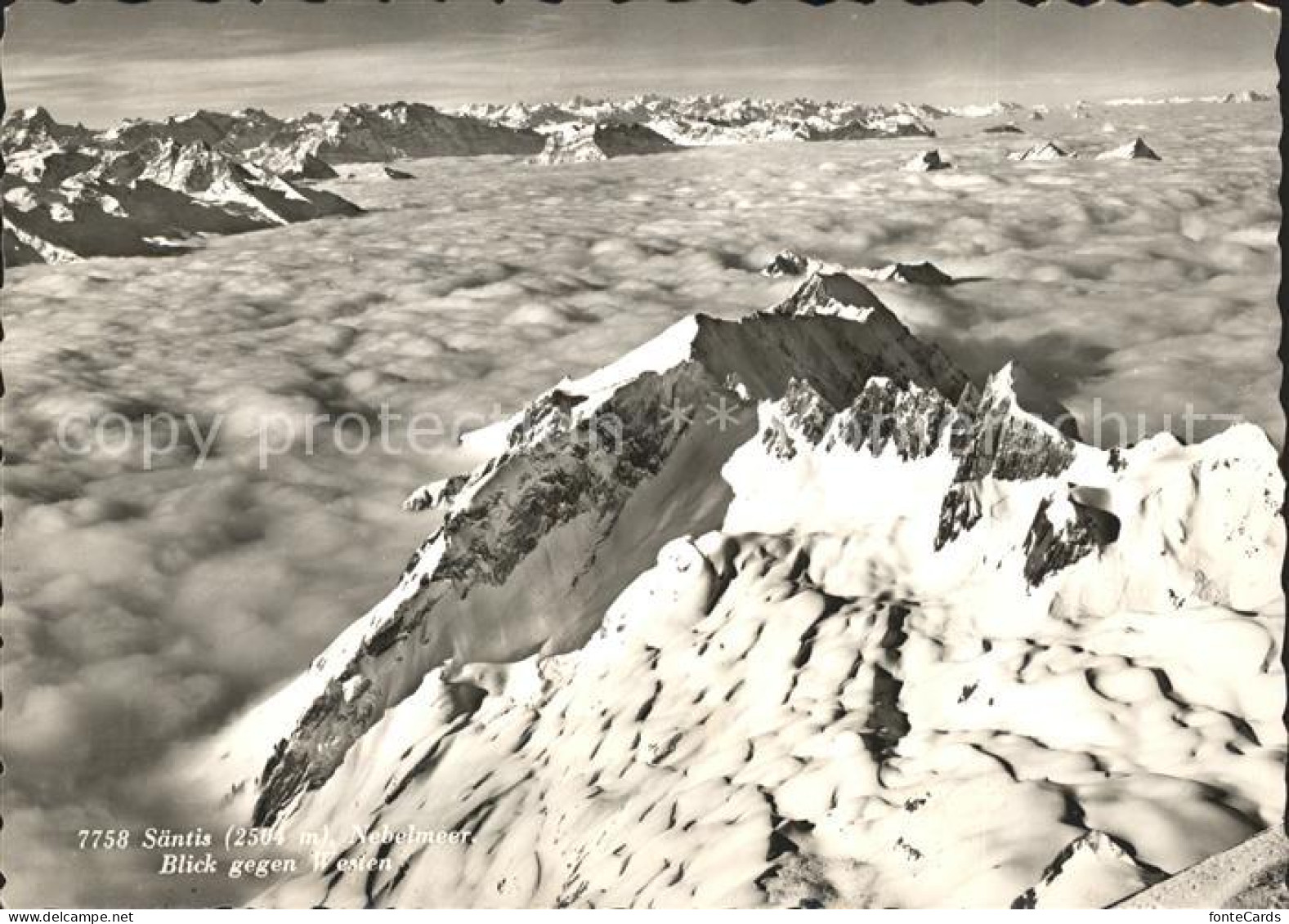 Saentis AR Berghotel Saentis Nebelmeer Doerig