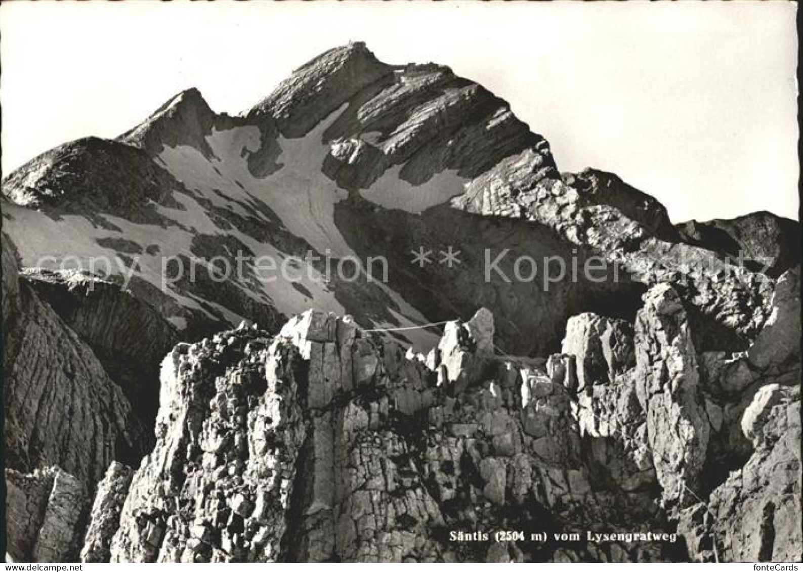 Saentis AR vom Lysengratweg Berghotel Saentis