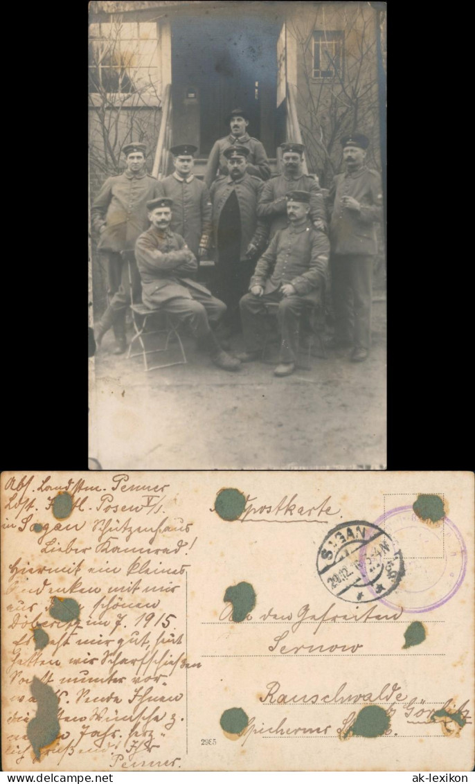 Sagan aga Batl.- Posen vor Schützenhaus 1915 Privatfoto