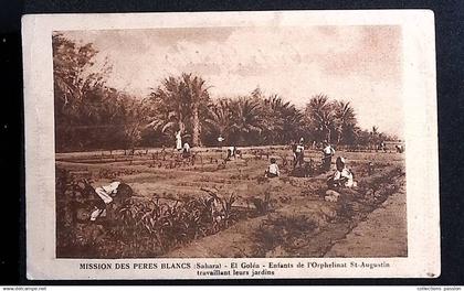 cp, Sahara occidental, Algérie,  mission des Pères Blancs, El Goléa, enfants de l'orphelinat St Augustin.....