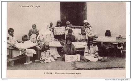 MISSIONS D´AFRIQUE/SAHARA/Un ouvroir de broderie arabe/Réf:1339