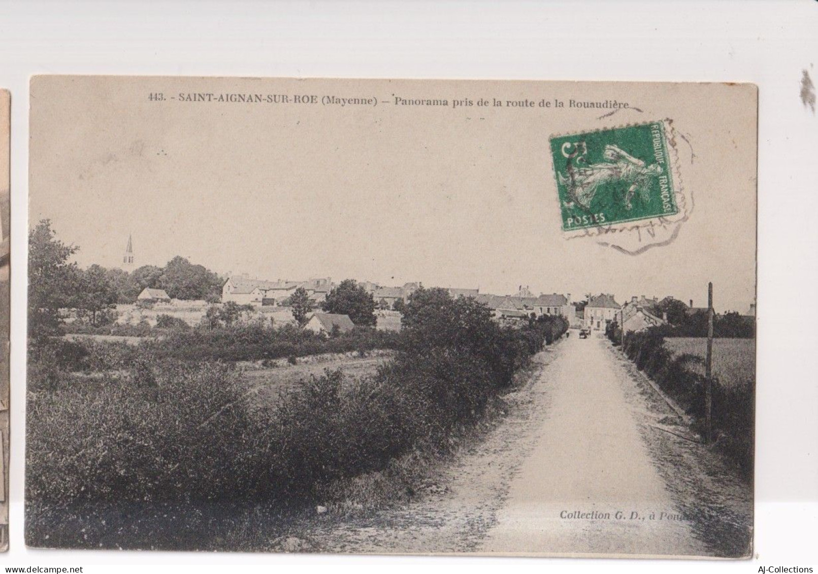 Saint Aignan sur Roe - panorama pris de la route de la Rouaudiere