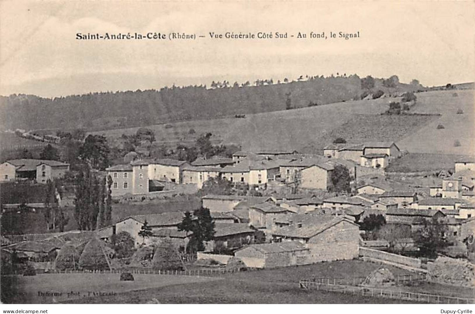 SAINT ANDRE LA COTE - Vue générale Côté Sud - très bon état