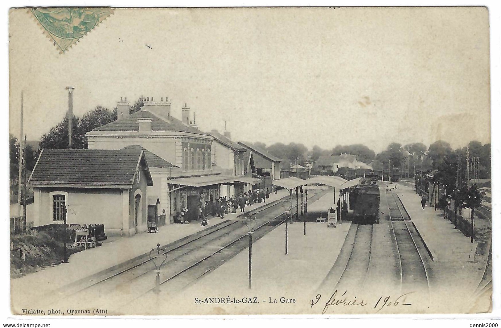 SAINT ANDRE LE GAZ (38) - Saint-André-le-Gaz - La Gare - Ed. Vialatte, Oyonnax