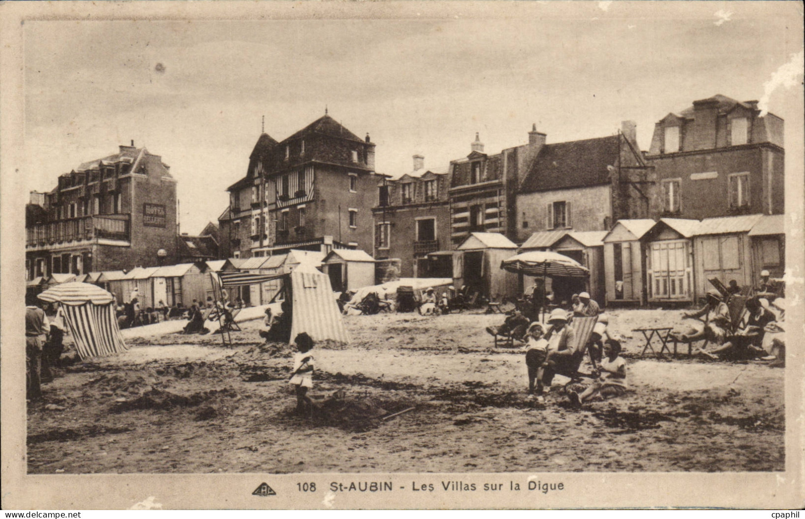 Saint Aubin CPA Les villas sur la digue