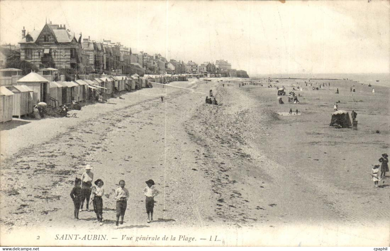Saint Aubin CPA Vue generale de la plage