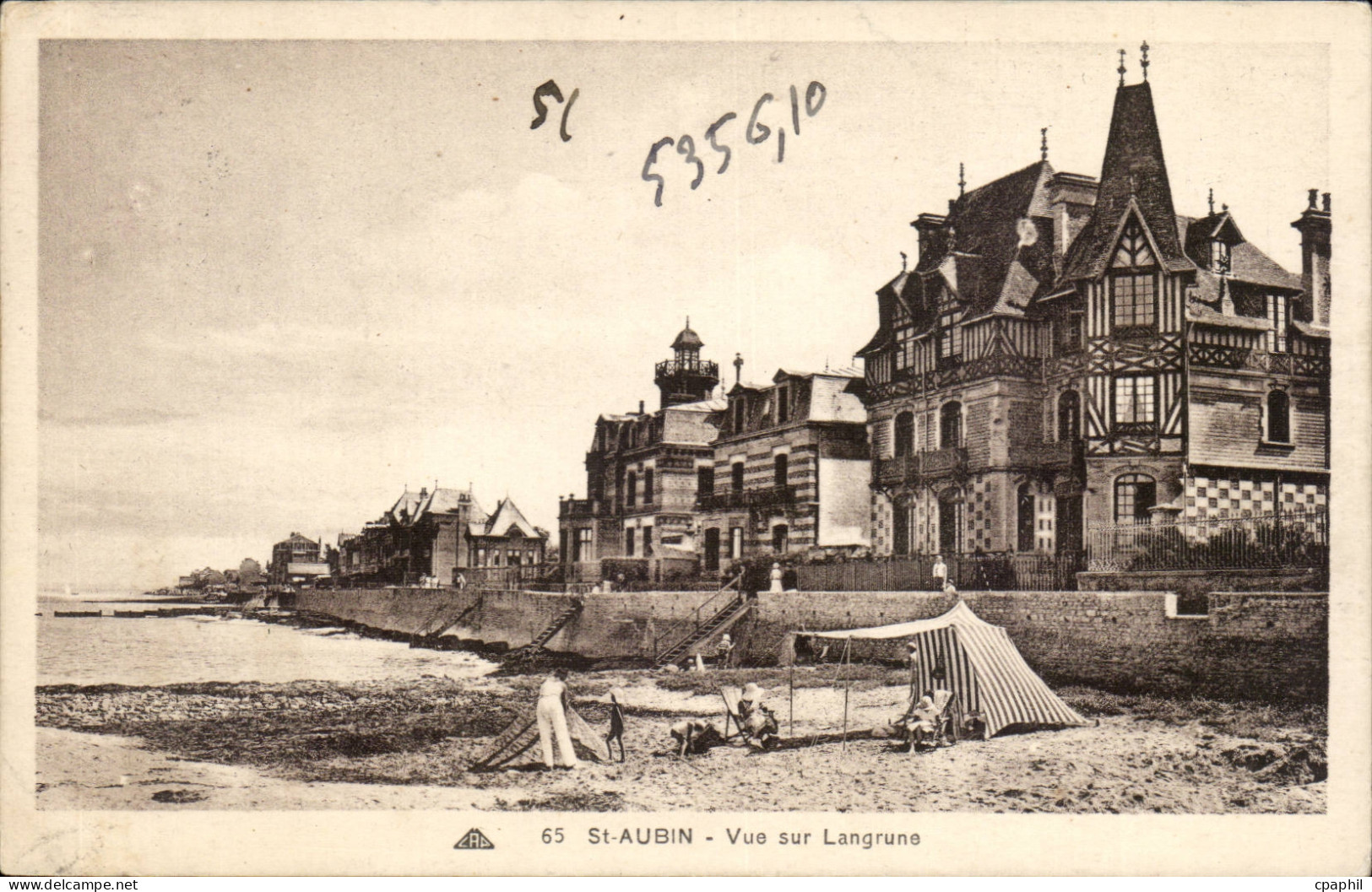Saint Aubin CPA Vue sur Langrune