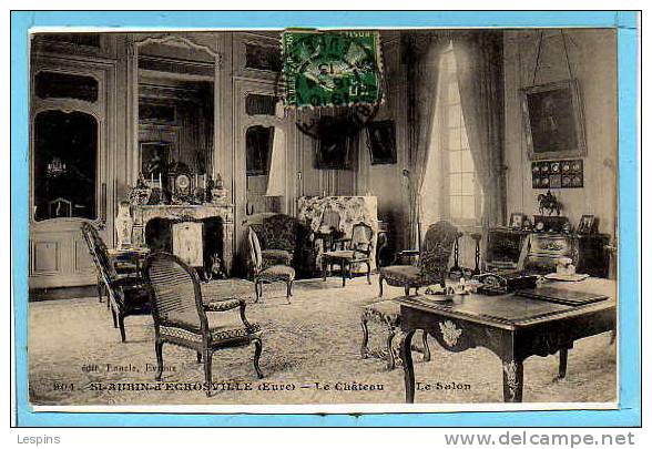 SAINT AUBIN D'ECROSVILLE -- Le château - Le salon