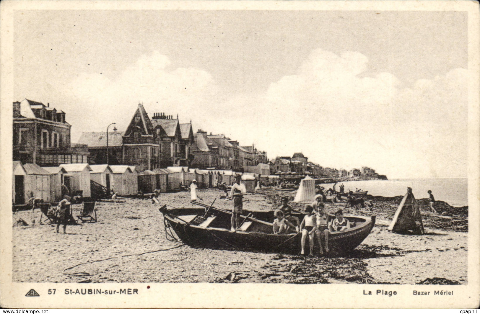 Saint Aubin sur Mer CPA La plage