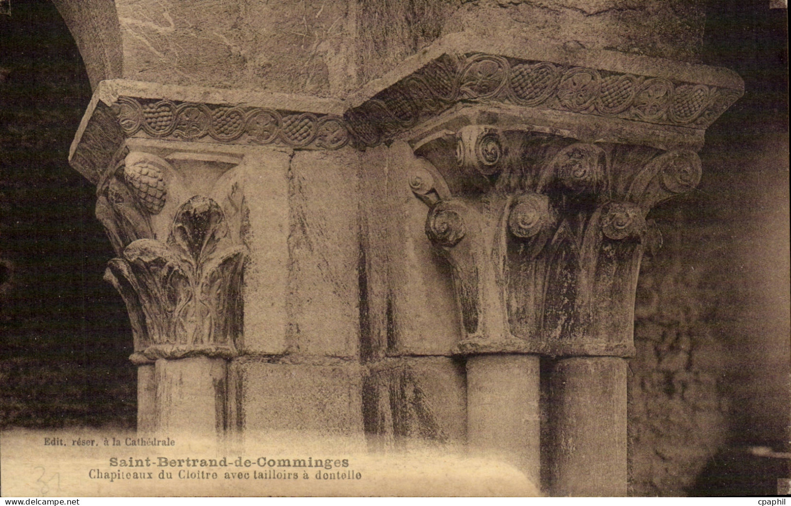 Saint Bertrand de Comminges - Chapiteaux du Cloitre - CPA