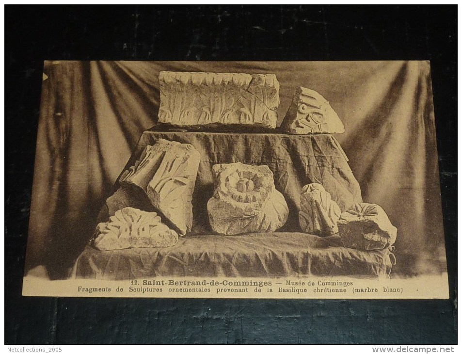 SAINT-BERTRAND-DE-COMMINGES - MUSEE DE COMMINGES; FRAGMENTS DE SCULPTURES ORNEMENTALES - 31 HAUTE GARONNE (O)