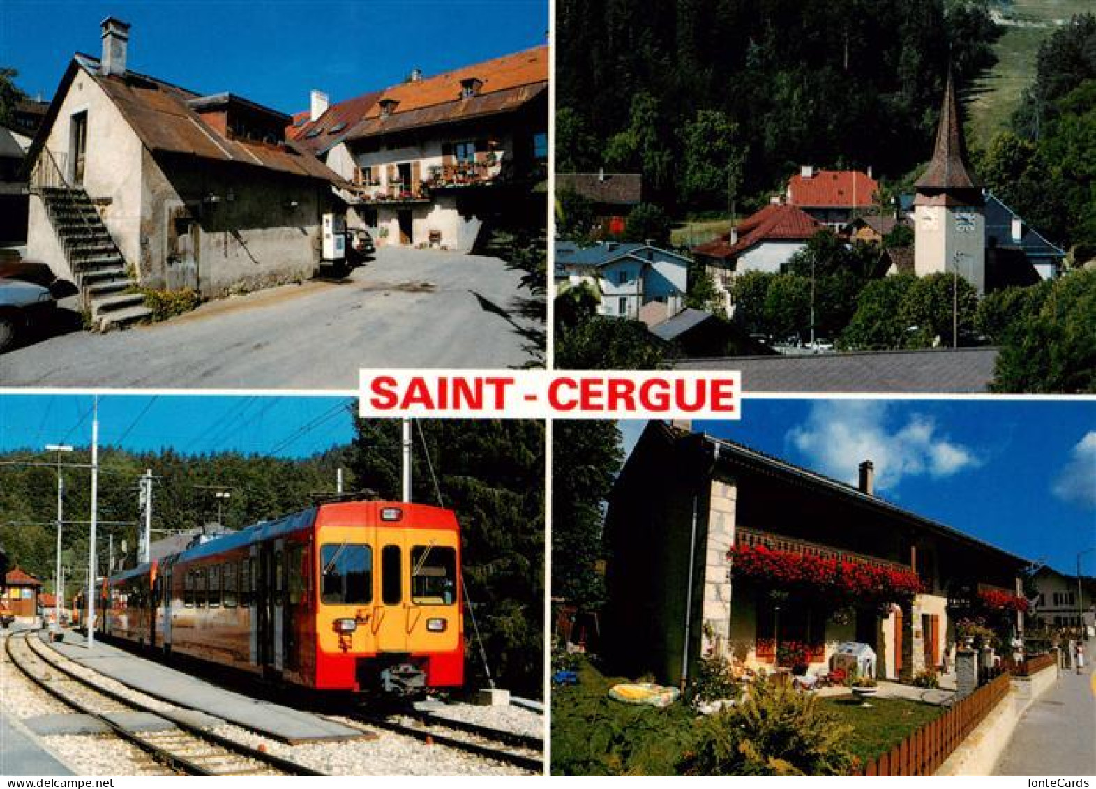 Saint-Cergue Nyon Suisse Ancienne forge L’eglise Le train Nyon Saint Cergue More