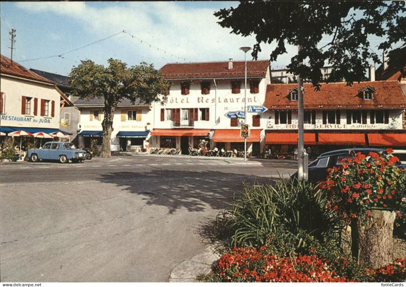 Saint-Cergue Nyon Suisse Der Platz