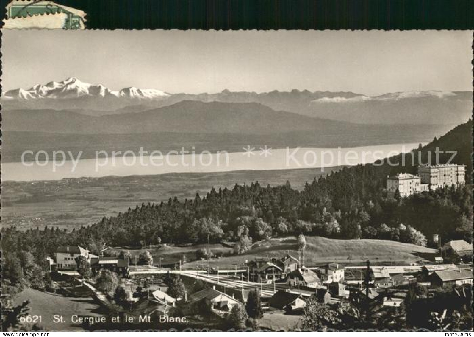 Saint-Cergue Nyon Suisse et Mont Blanc