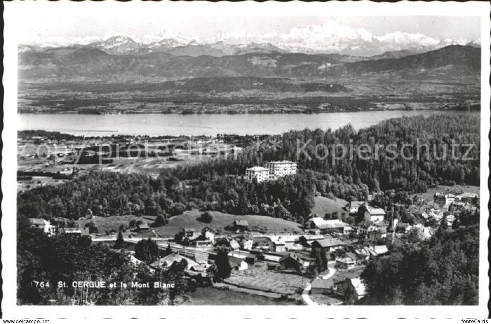 Saint-Cergue Nyon Suisse et Mont Blanc
