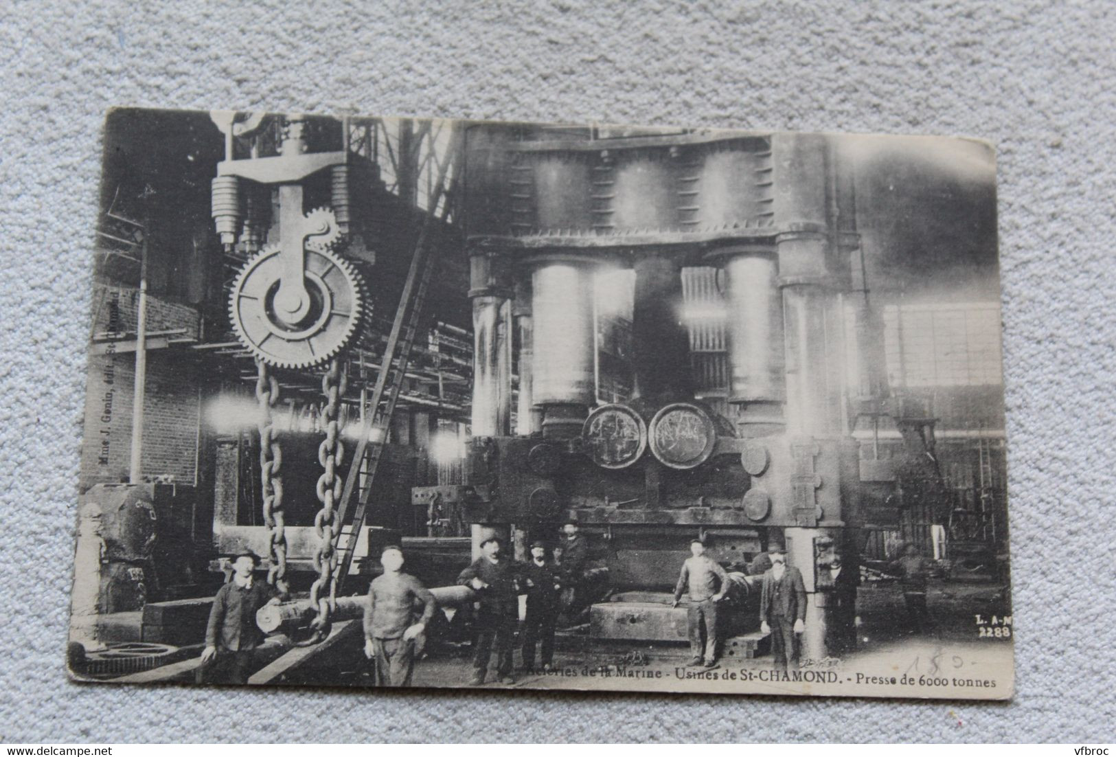 Saint Chamond, aciéries de la marine, usines, presse de 6000 tonnes, Loire 42