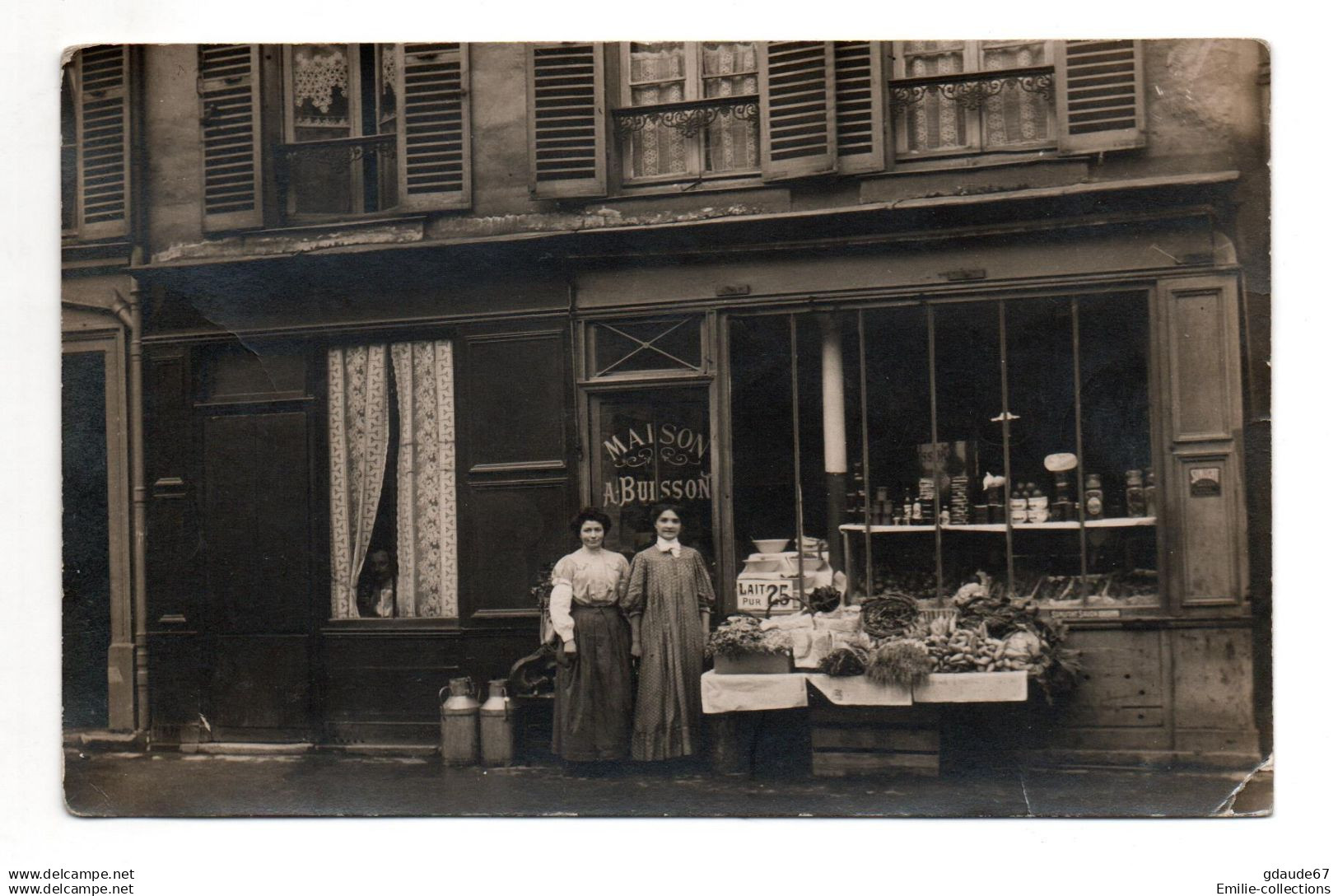 SAINT CHAMOND ? - CARTE PHOTO MAGASIN A IDENTIFIER MAISON A. BUISSON - DEVANTURE DE MAGASIN