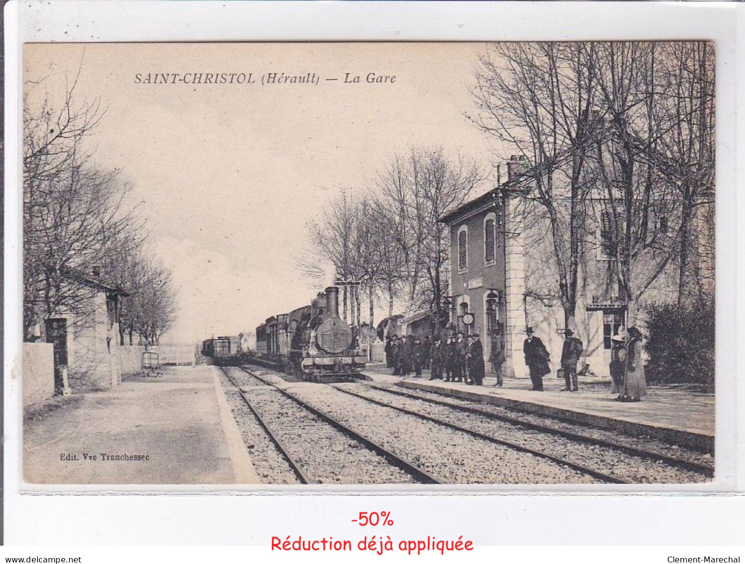 SAINT-CHRISTOL: la gare - état