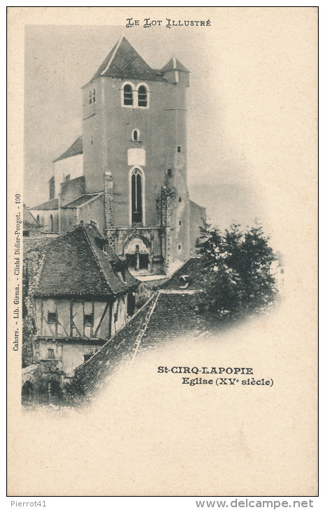 SAINT CIRQ LAPOPIE - Eglise (carte précurseur)