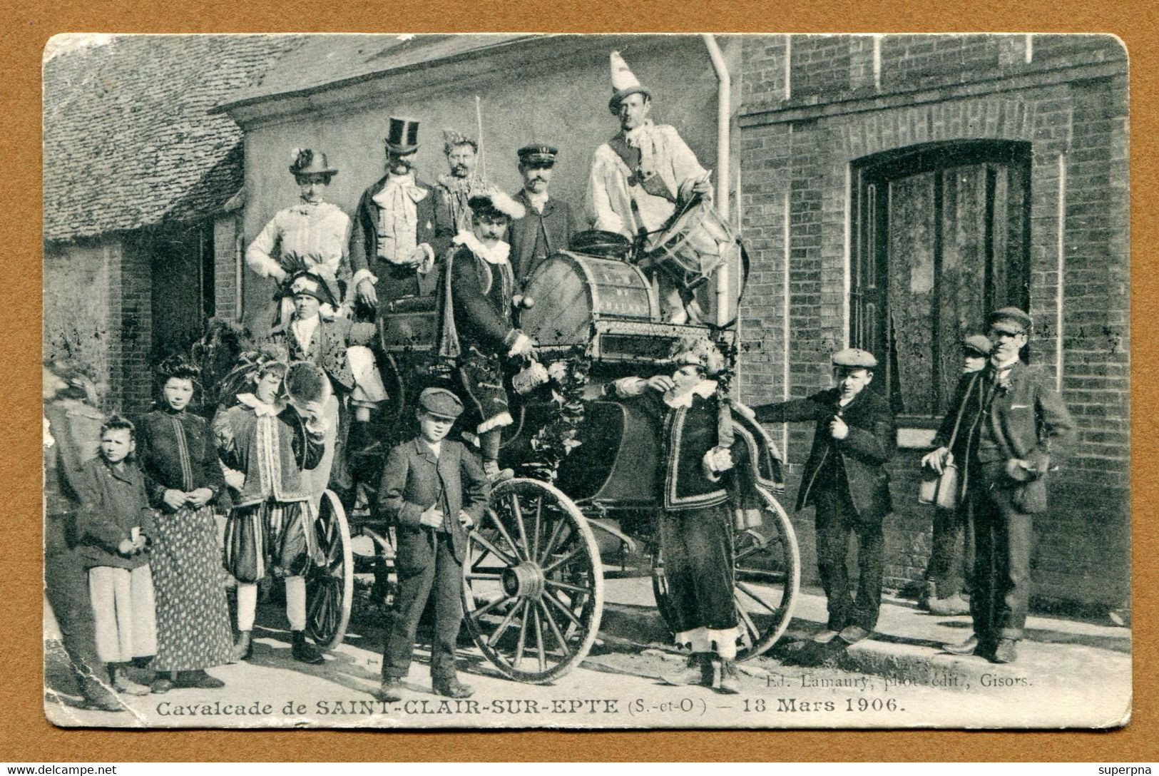 SAINT-CLAIR-SUR-EPTE  (95) : " CAVALCADE 1906 "