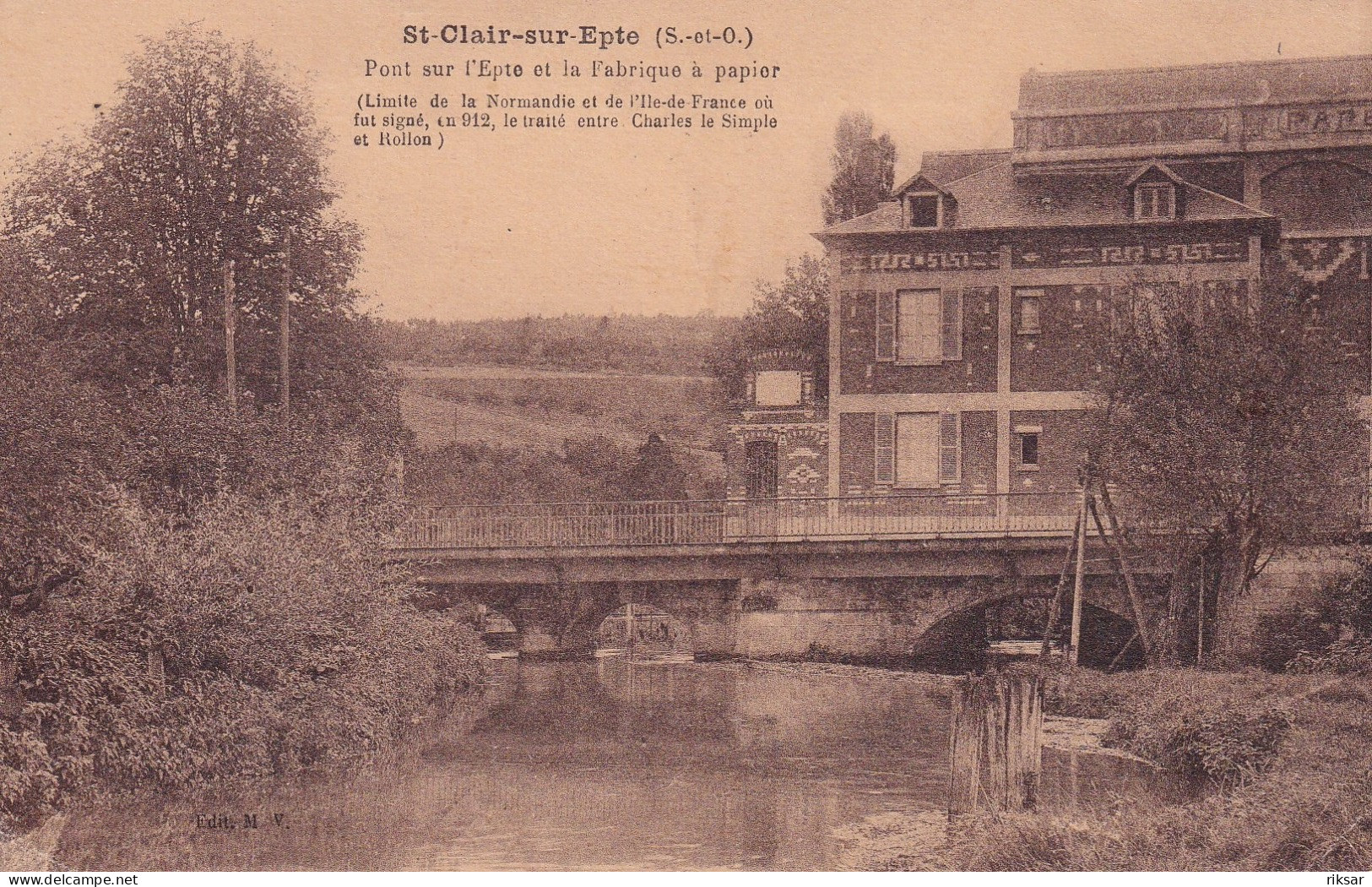 SAINT CLAIR SUR EPTE(FABRIQUE A PAPIER)