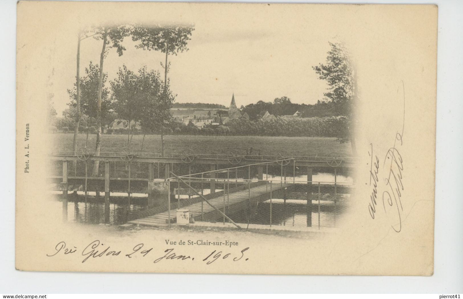 SAINT CLAIR SUR EPTE - Vue de Saint Clair sur Epte