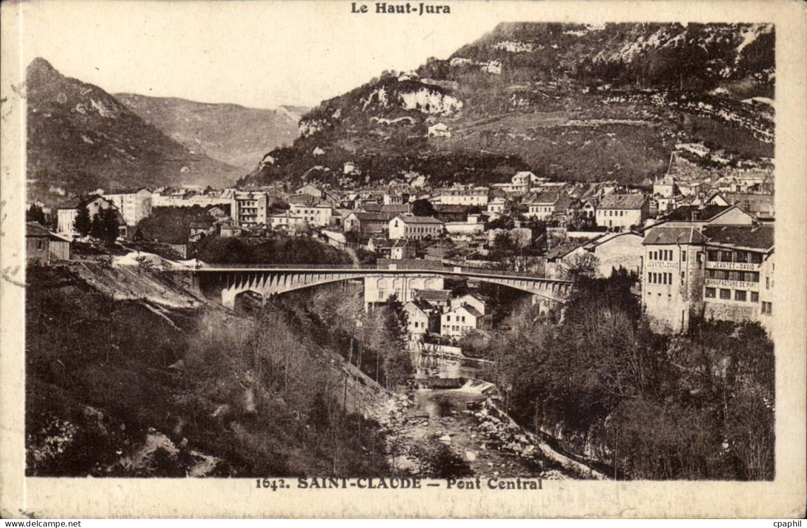 Saint Claude CPA Pont central