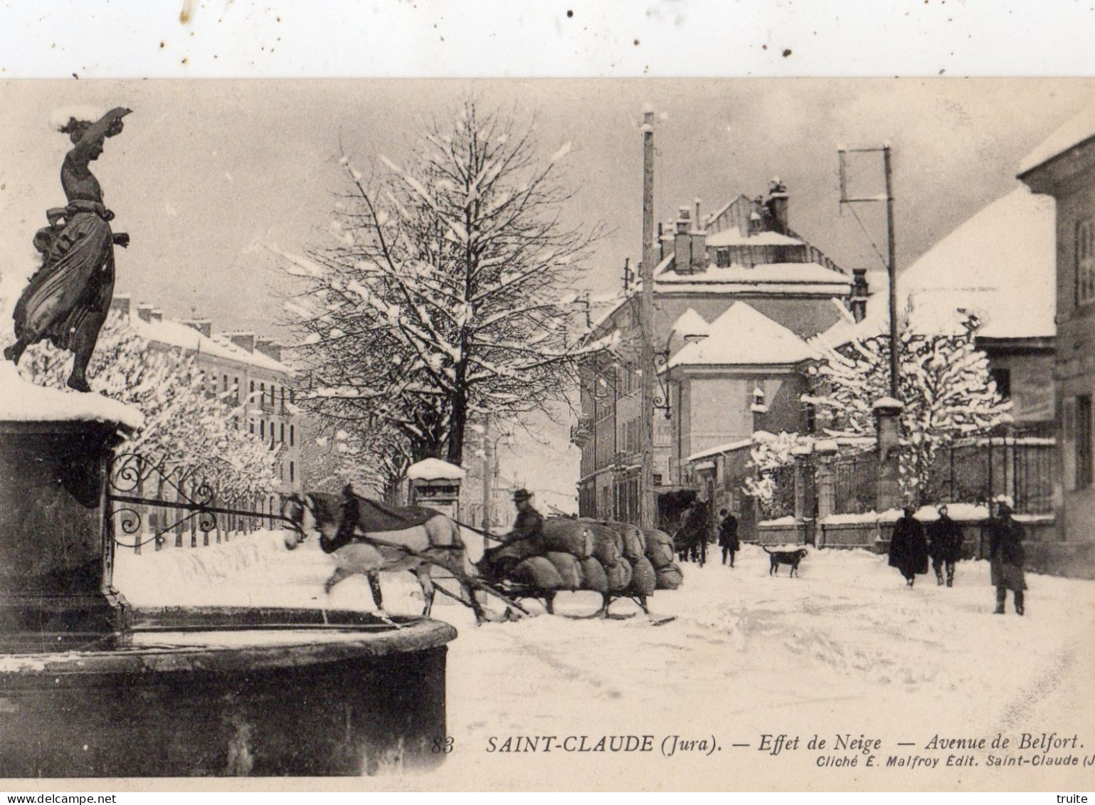 SAINT-CLAUDE EFFET DE NEIGE AVENUE DE BELFORT