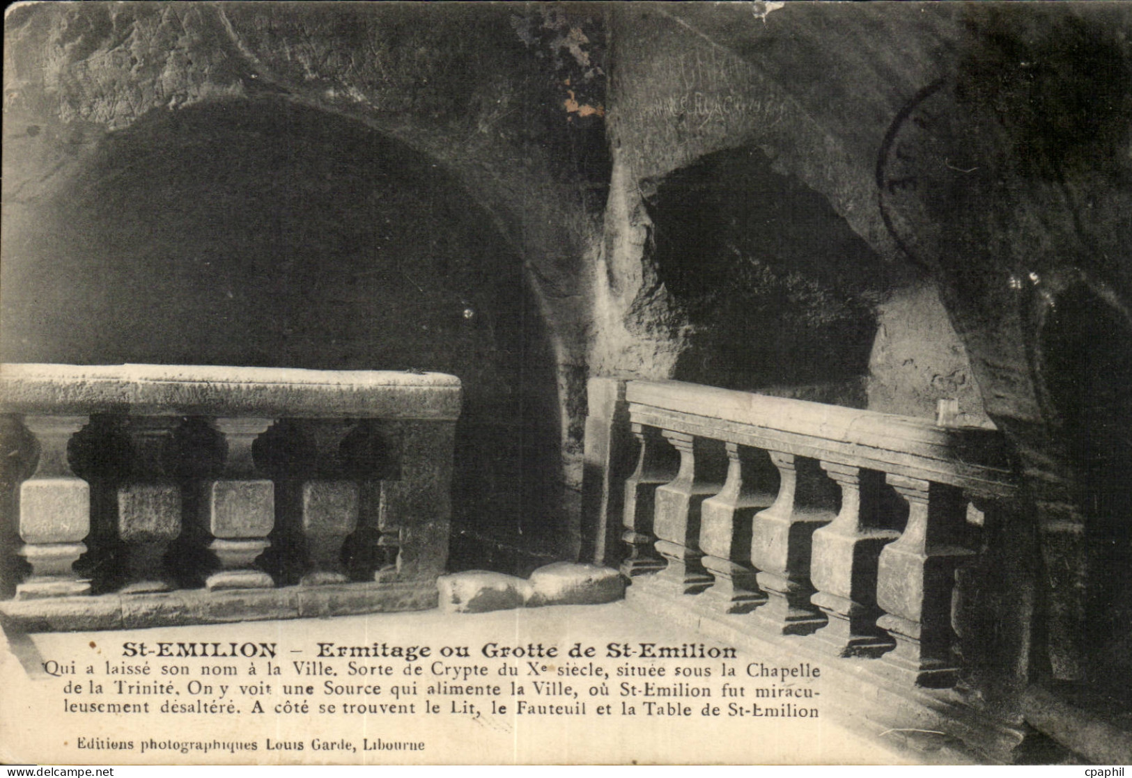 Saint Emilion CPA Ermitage ou grotte de St Emilion
