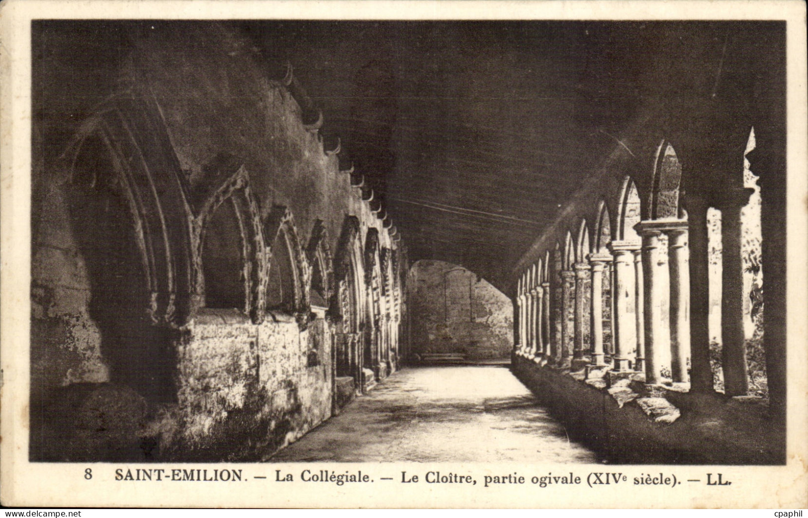 Saint Emilion CPA La collegiale Le cloitre partie ogivale