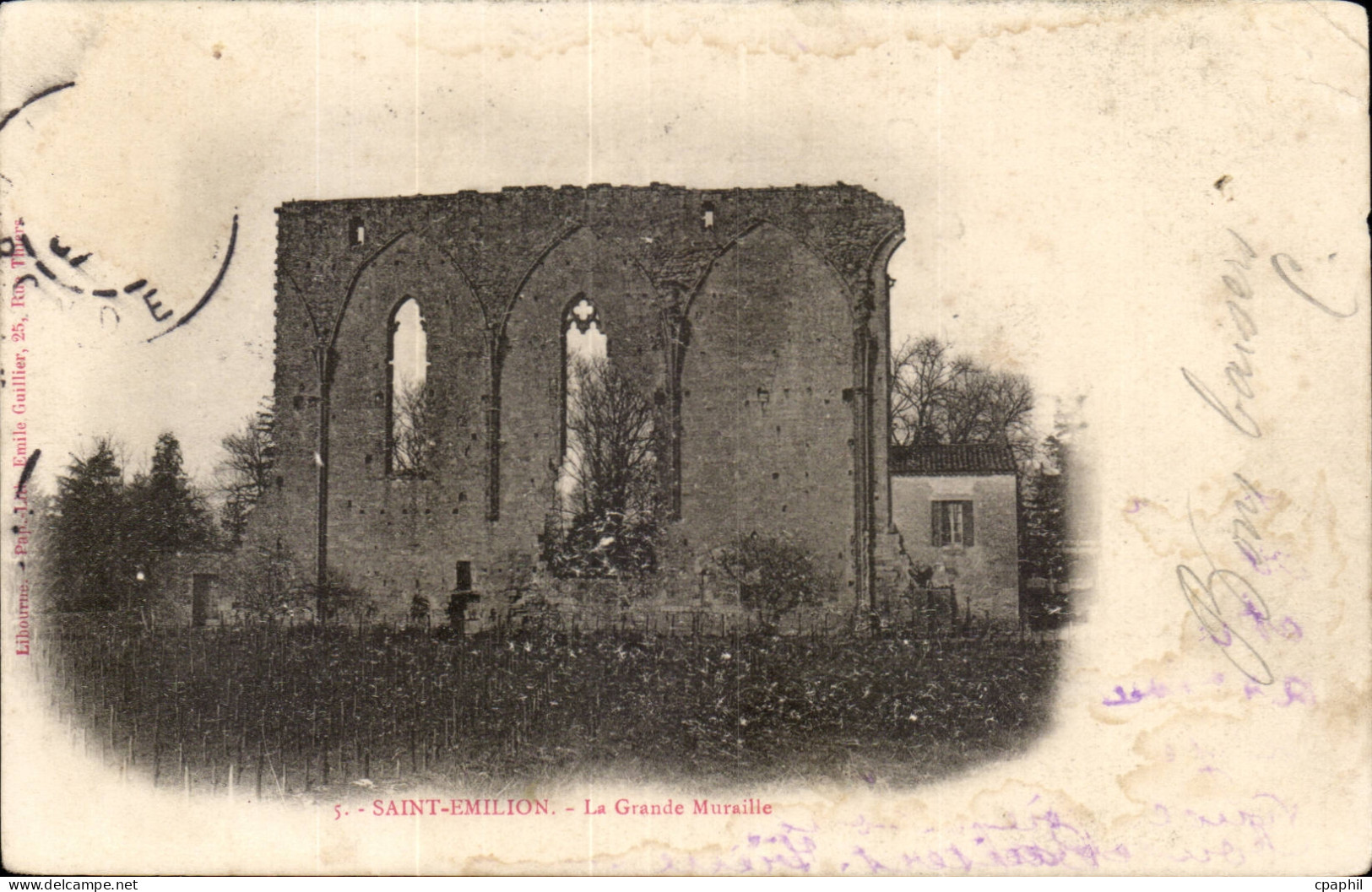 Saint Emilion CPA La grande muraille