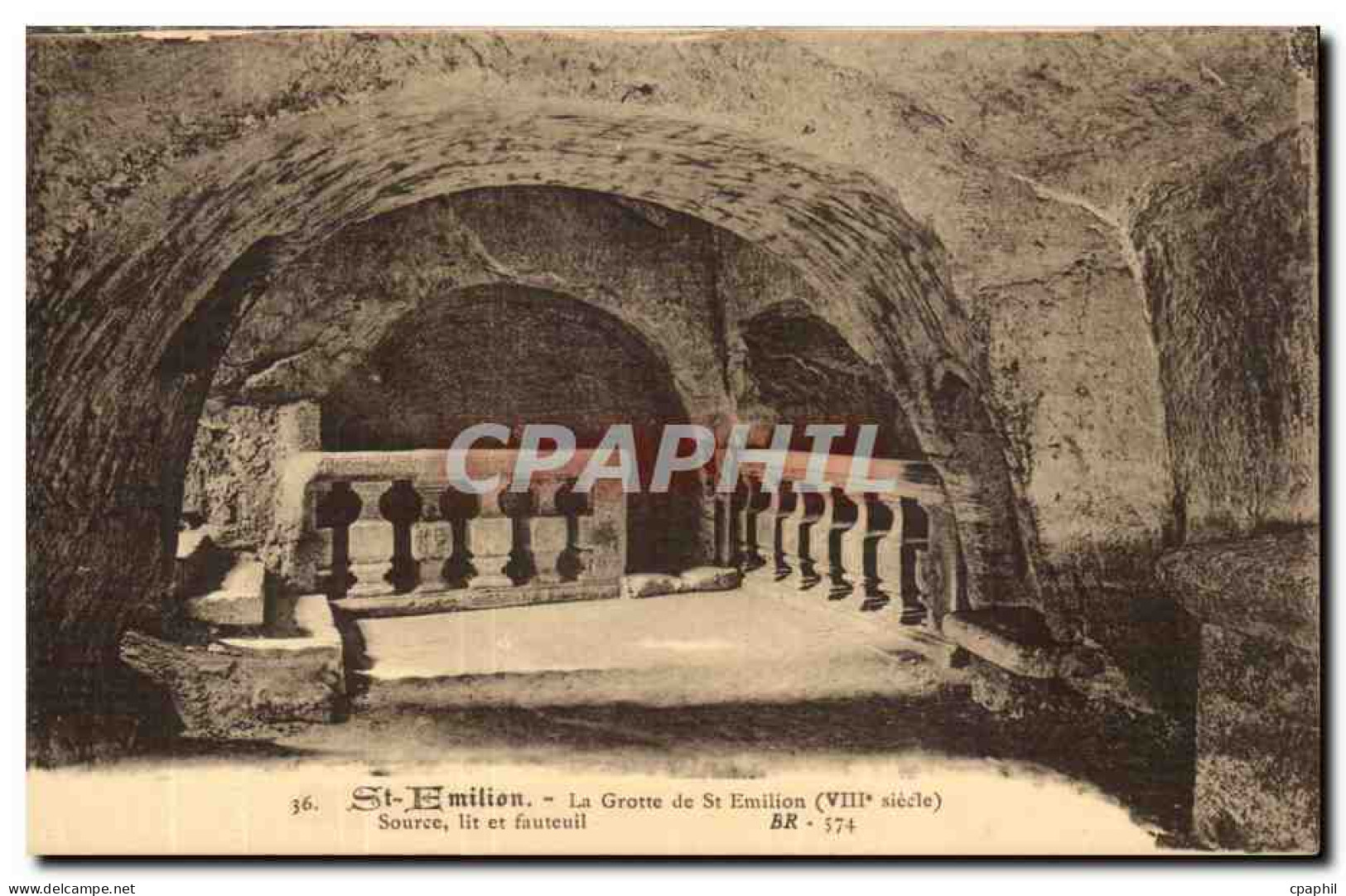 Saint Emilion - La Grotte de Saint Emilion CPA