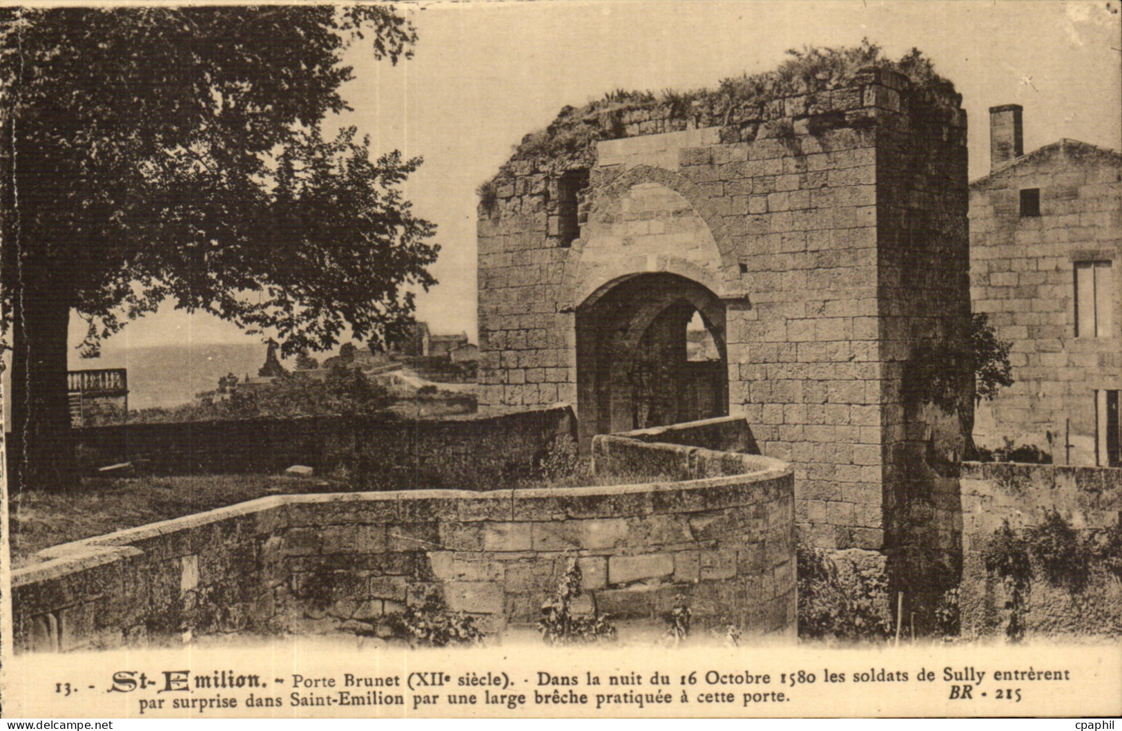 Saint Emilion - Porte Brunet XII siecle CPA