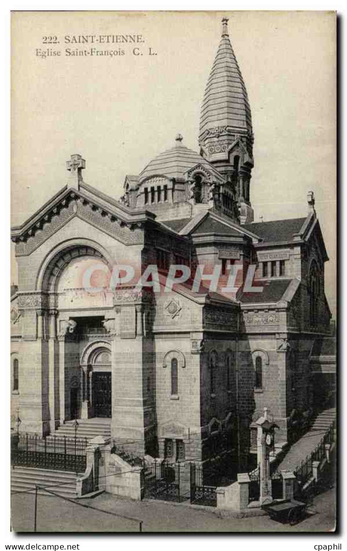 Saint Etienne CPA Eglise Saint Francois