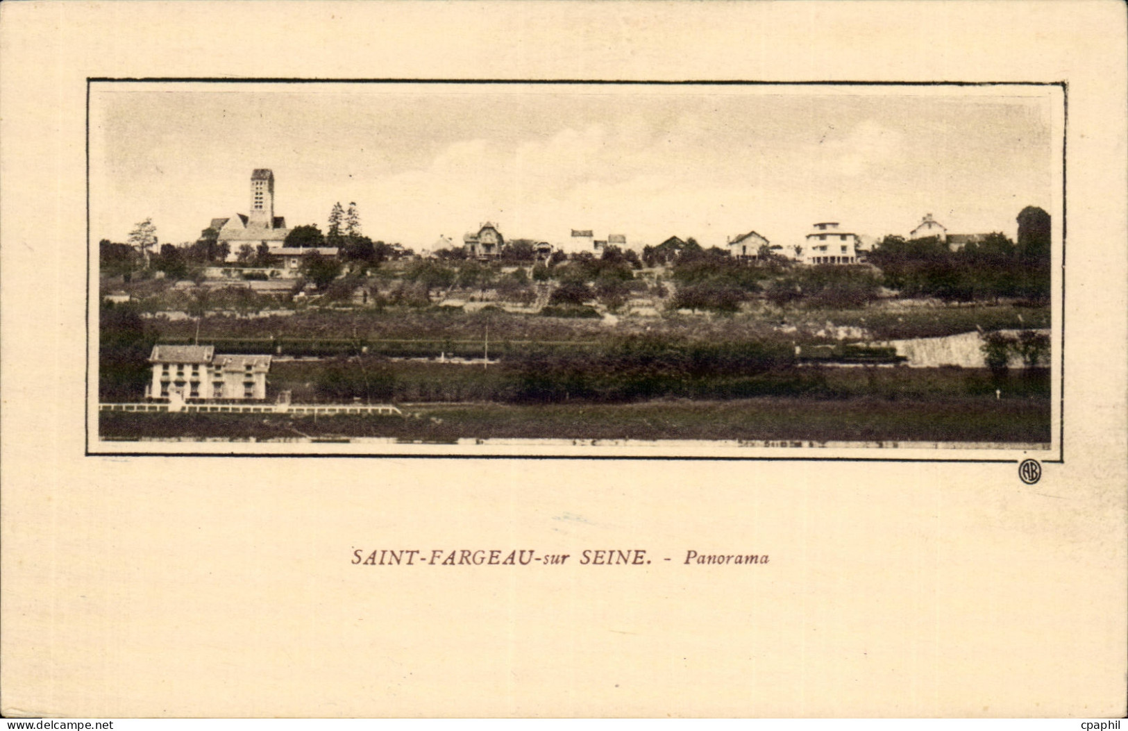 Saint Fargeau sur Seine CPA Panorama