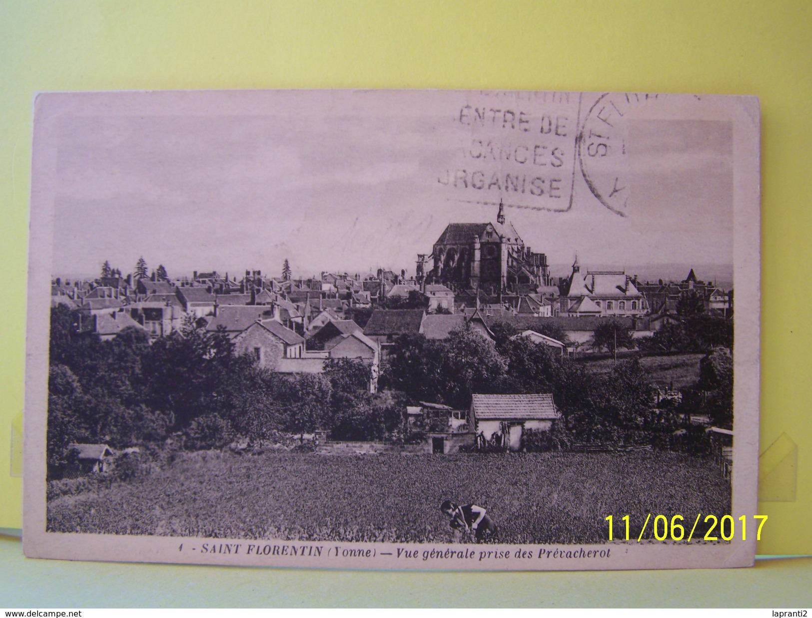 SAINT-FLORENTIN (YONNE) VUE GENERALE PRISE DES PREVACHEROT.