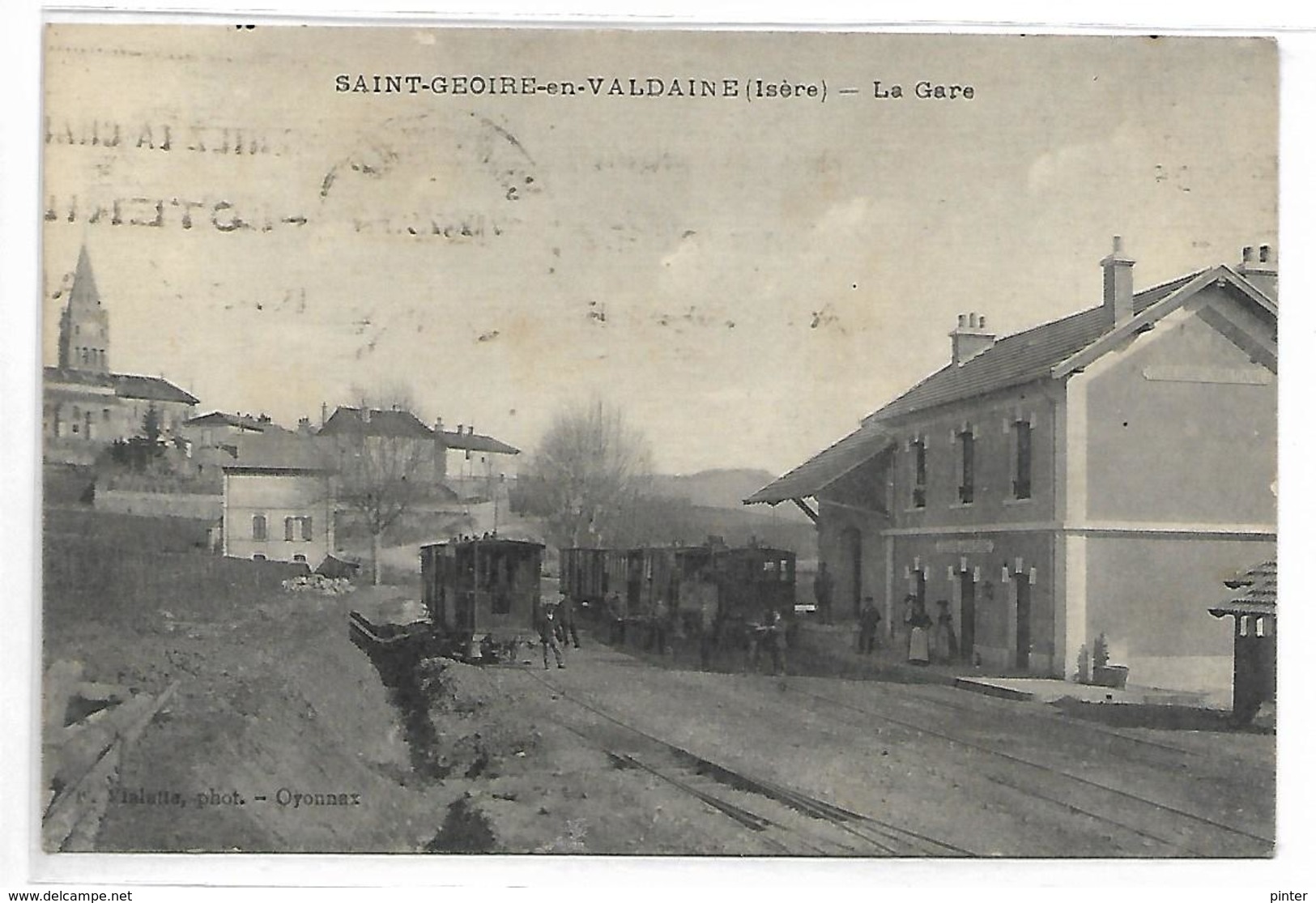 SAINT GEOIRE EN VALDAINE - La Gare, TRAIN